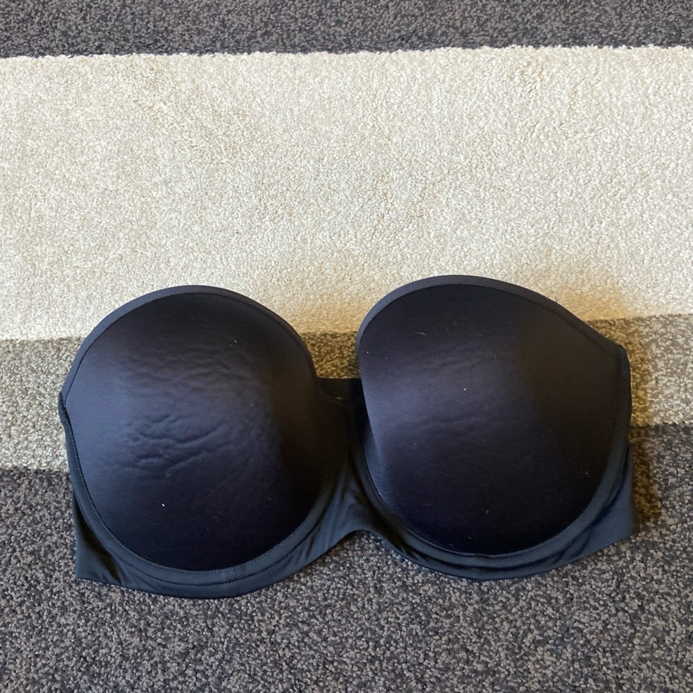 Thirdlove Black 24/7 Classic Bra Strapless Size 36D